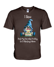 Load image into Gallery viewer, I Sew But My Favorite Hobby Is Collecting Fabric Custom Design Guys V-Neck
