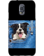 Load image into Gallery viewer, Border Collie In Denim Pocket Gift For Dog Lovers Phone case
