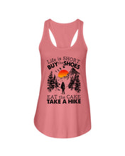 Load image into Gallery viewer, Life Is Short Buy The Shoes Ladies Flowy Tank
