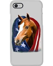 Load image into Gallery viewer, Horse Covered Into USA Flag Meaningful Gift For Men Phone case
