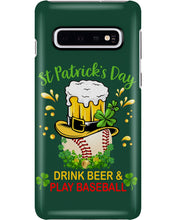 Load image into Gallery viewer, Baseball Drink Beer Day St Patrick's Day Gift For Baseball Lovers Phone case
