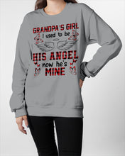 Load image into Gallery viewer, Grandpa's Girl I Used To Be His Angel Gift For Men Sweatshirt
