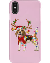 Load image into Gallery viewer, Beagle Gorgeous Reindeer Xmas Lights Gift For Dog Lovers Phone case

