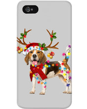 Load image into Gallery viewer, Beagle Gorgeous Reindeer Xmas Lights Gift For Dog Lovers Phone case
