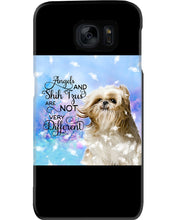 Load image into Gallery viewer, Angels And Shih Tzu Are Not Different Gift For Dog Lovers Phone case
