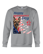 Load image into Gallery viewer, German Shepherd Happy Independence Day 4th Of July Gift For Dog Lovers Sweatshirt
