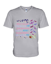 Load image into Gallery viewer, Butterflies When I Miss You I Just Have To Look Inside My Heart Gift For Lover Guys V-Neck
