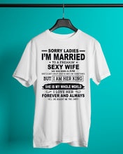 Load image into Gallery viewer, I'm Married To    June    Freaking Sexy Wife Trending For Birthday Gift Guys Tee
