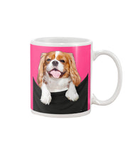 Load image into Gallery viewer, Cavalier King Charles Spaniel In Pocket - Dogs Lovers Gift Mug
