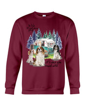 Load image into Gallery viewer, Cavalier King It's Who You Travel With Gift For Dog Lovers Sweatshirt

