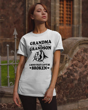 Load image into Gallery viewer, Grandma And Grandson A Bond That Can't Be Broken Custom Design Guys Tee
