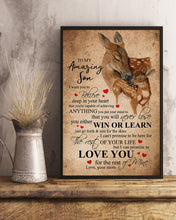 Load image into Gallery viewer, You Will Never Lose From Mom/Dad With Love To Son Vertical Poster
