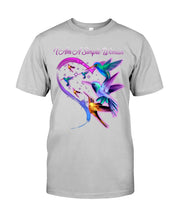 Load image into Gallery viewer, Hummingbirds Heart Shaped I Am A Simple Woman Gift For Mom Guys Tee
