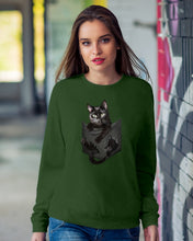 Load image into Gallery viewer, Cat In Your Front Pocket Perfect Gift For Friends Who Loves Cat Sweatshirt
