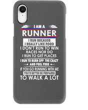 Load image into Gallery viewer, I Am A Runner I Run Because I Really Like Food Custom Design Phone case
