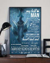 Load image into Gallery viewer, Gift For Man Can't Help Falling In Love With You Vertical Poster

