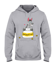 Load image into Gallery viewer, Funny Donkey Anti Depressant Meaning Gift For Women Hoodie
