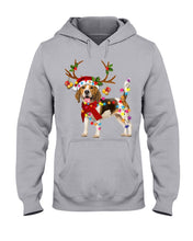 Load image into Gallery viewer, Beagle Gorgeous Reindeer Xmas Lights Gift For Dog Lovers Hoodie
