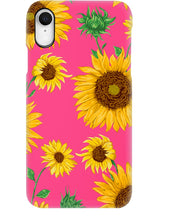 Load image into Gallery viewer, Black Phone Case With Sunflowers Great Gift For Mom Phone case
