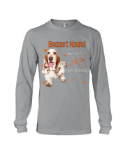 Load image into Gallery viewer, Basset Hound Kisses Fix Everything Gift For Dog Lovers Unisex Long Sleeve
