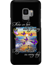 Load image into Gallery viewer, Butterfly Sunset On Beach Those We Love Don't Go Away Gift For Lover Phone case
