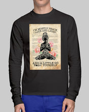 Load image into Gallery viewer, I'm Mostly Peace Love And Light Yoga Gift For Yoga Lovers Unisex Long Sleeve
