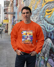 Load image into Gallery viewer, Butterfly Sunset On Beach Those We Love Don't Go Away Gift For Lover Sweatshirt
