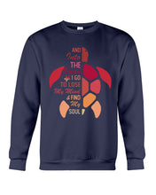 Load image into Gallery viewer, And Into The Ocean I Go To Lose My Mind Sea Turtle Sweatshirt
