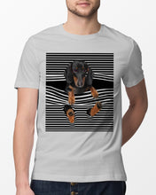 Load image into Gallery viewer, Dachshund Striped In My Heart Special Custom Design Guys Tee

