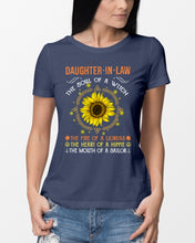 Load image into Gallery viewer, Daughter-in-law A Soul Of A Witch Fire Of A Lioness Ladies Tee
