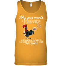 Load image into Gallery viewer, I Need Coffee A Nap A Vacation Duct Tape Hope And A Showel Unisex Tank Top

