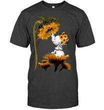 Load image into Gallery viewer, Elephant Sunflower Special Custom Design For Cute Girls Guys Tee
